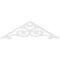 Ekena Millwork Pitch Hurley Architectural Grade PVC Gable Pediment, 36"W x 10 1/2"H x 1"P (7/12) GPP036X011X100HUR - alternate 3